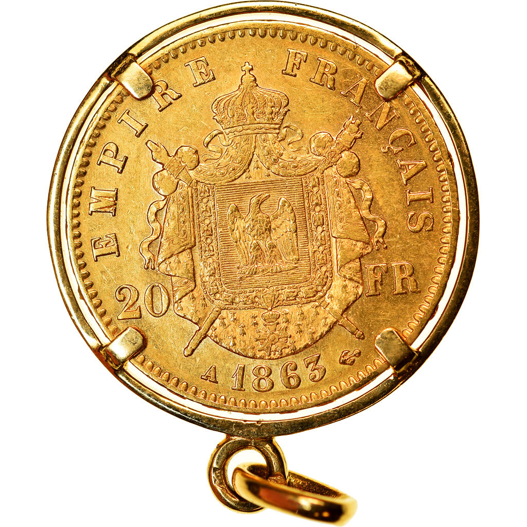 Münze, Frankreich, Napoleon III, Napoléon III, 20 Francs, 1863, Paris, Jewel -