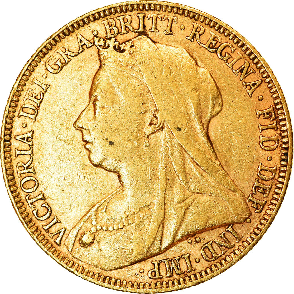 Coin, Great Britain, Victoria, Sovereign, 1894, EF(40-45), Gold, KM:785