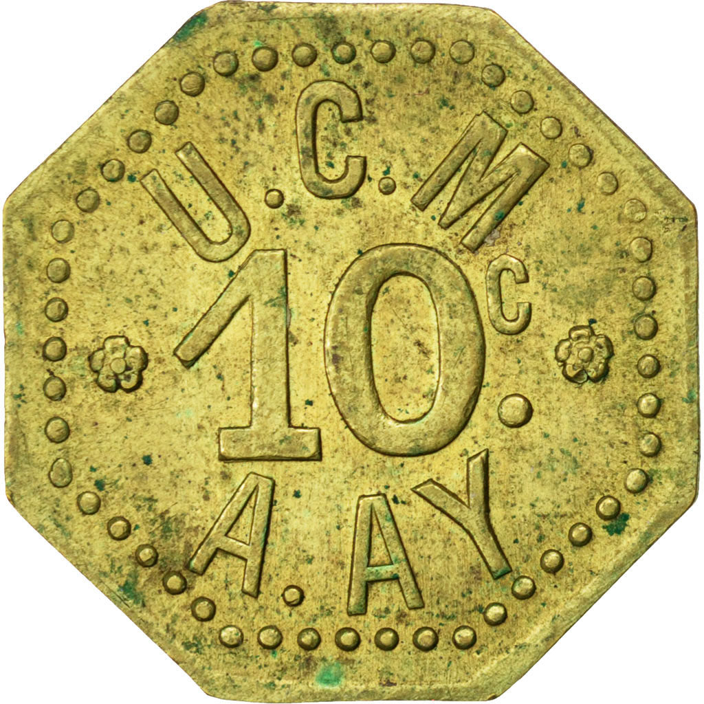 Coin, France, 10 Centimes, AU(50-53), Brass, Elie:10.2