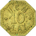 Coin, France, 10 Centimes, AU(50-53), Brass, Elie:10.2