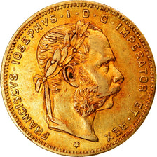 Moneta, Austria, Franz Joseph I, 8 Florins-20 Francs, 1878, AU(50-53), Złoto
