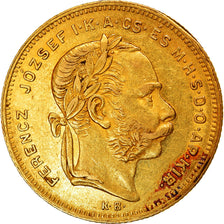 Monnaie, Hongrie, Franz Joseph I, 8 Forint 20 Francs, 1877, Kremnitz, TTB+, Or