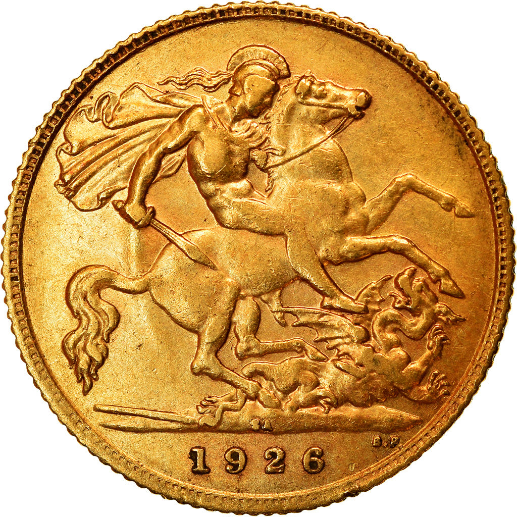 Münze, Südafrika, George V, 1/2 Sovereign, 1926, VZ, Gold, KM:20