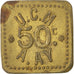 Moneta, Francja, 50 Centimes, VF(30-35), Mosiądz, Elie:10.3