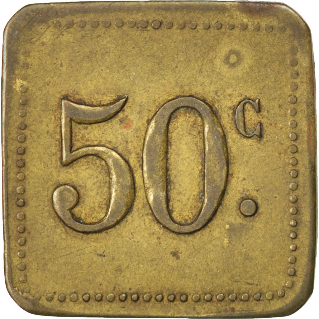 Coin, France, 50 Centimes, VF(30-35), Brass, Elie:10.3