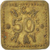 Monnaie, France, 50 Centimes, TTB, Laiton, Elie:10.3