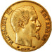 Moneta, Francia, Napoleon III, 20 Francs, 1860, Strasbourg, BB, Oro, KM:781.2