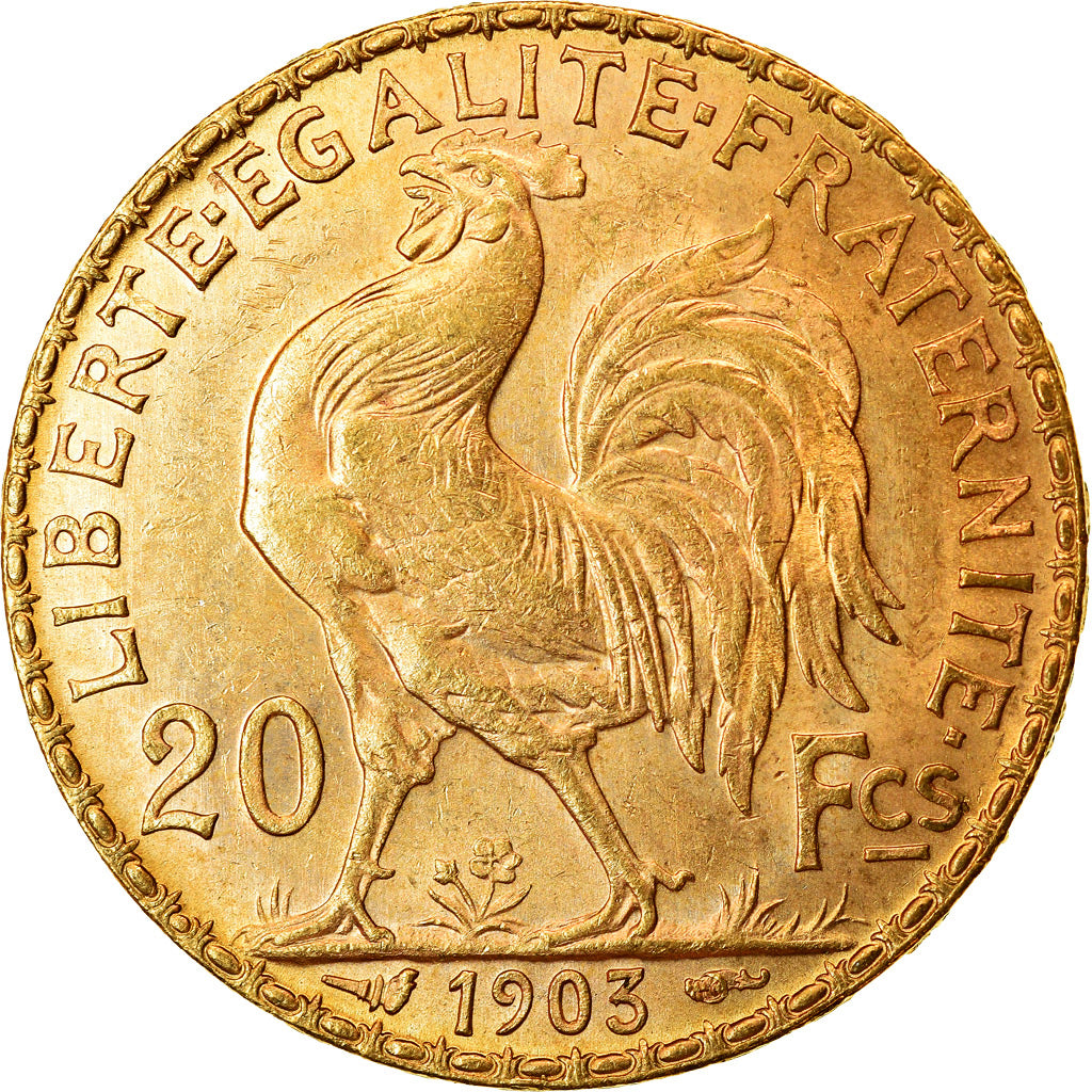 Coin, France, Marianne, 20 Francs, 1903, Paris, MS(60-62), Gold, KM:847