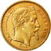 Moneta, Francia, Napoleon III, Napoléon III, 20 Francs, 1866, Paris, BB+, Oro