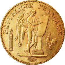Munten, Frankrijk, Génie, 20 Francs, 1889, Paris, ZF+, Goud, KM:825
