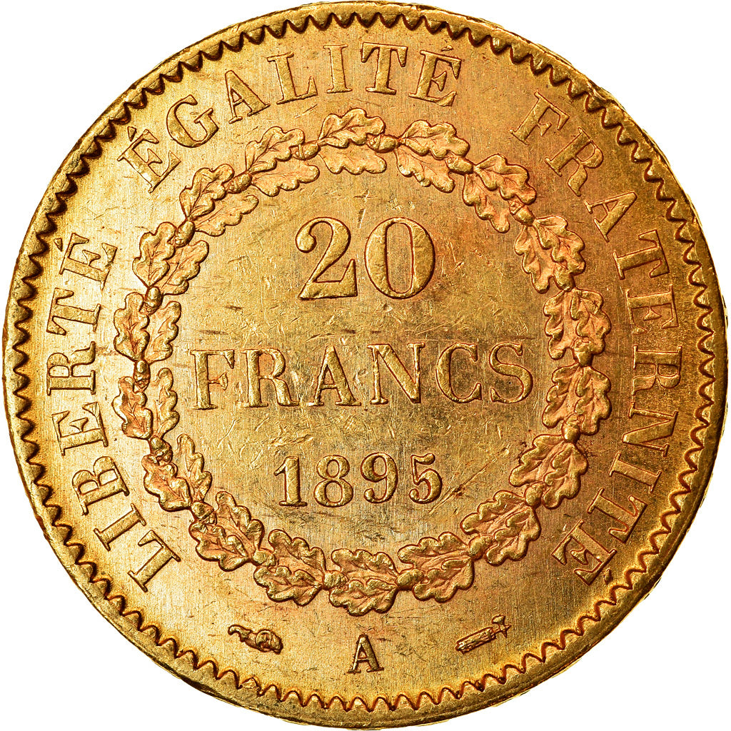 Moneda, Francia, Génie, 20 Francs, 1895, Paris, EBC, Oro, KM:825, Gadoury:1063