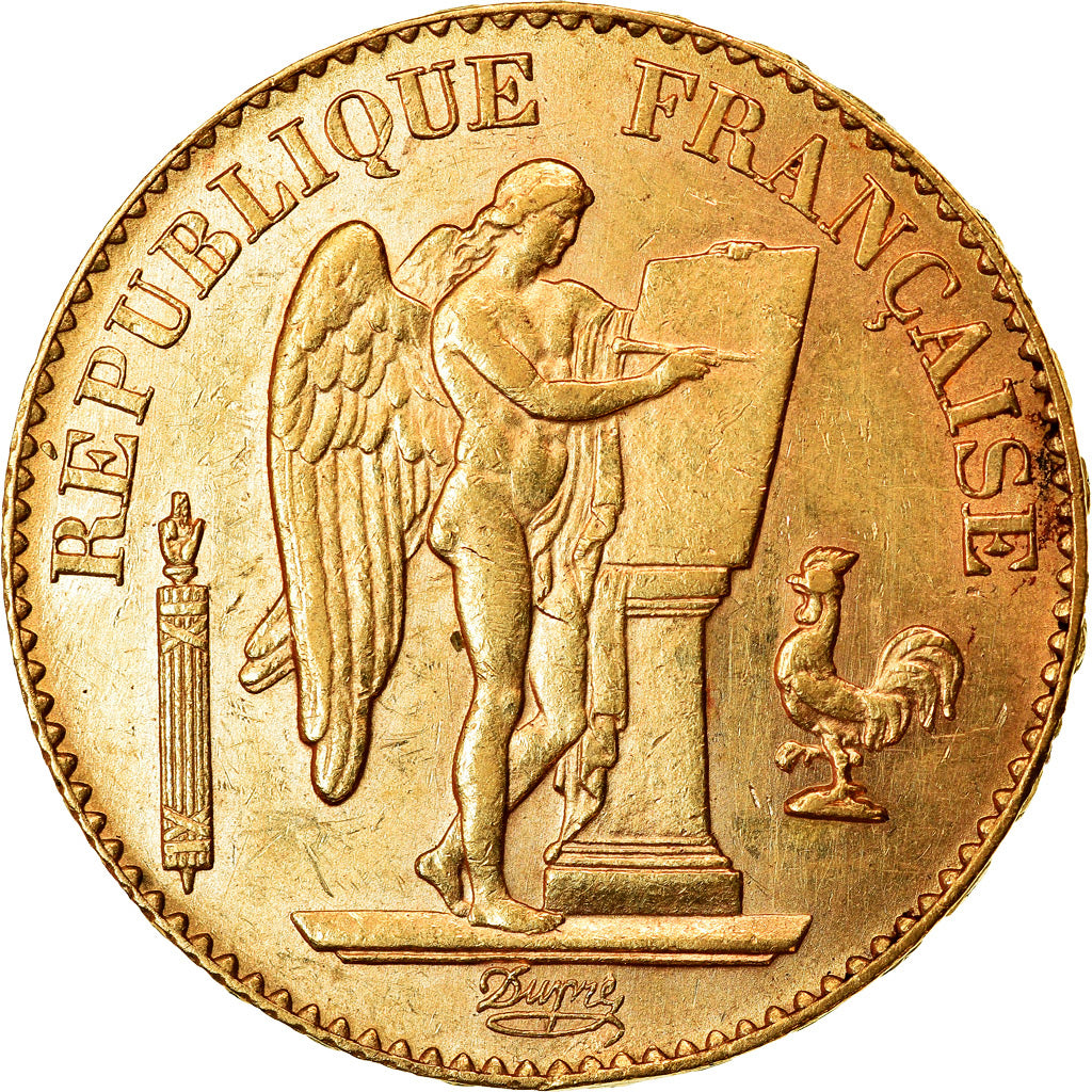 Münze, Frankreich, Génie, 20 Francs, 1898, Paris, VZ, Gold, KM:825