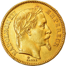 Moneta, Francja, Napoleon III, Napoléon III, 20 Francs, 1863, Strasbourg