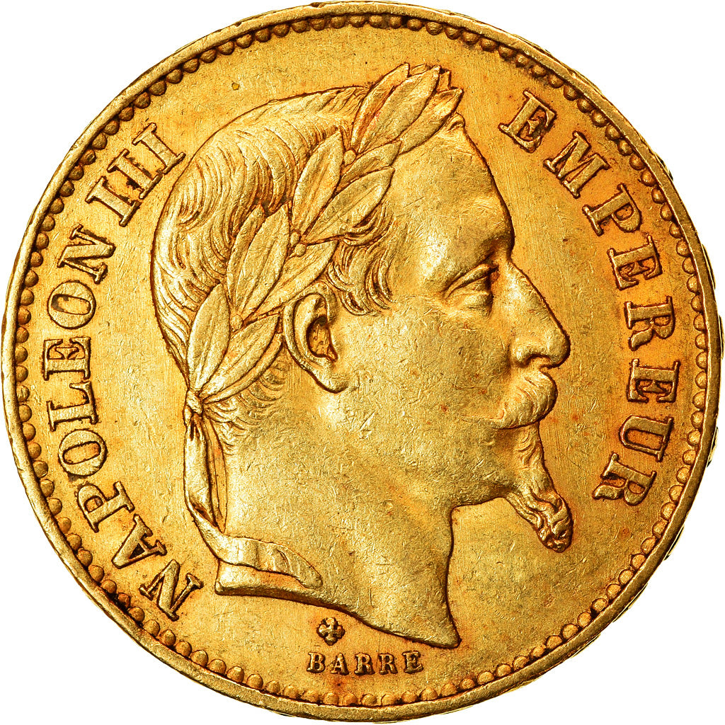 Monnaie, France, Napoleon III, 20 Francs, 1869, Strasbourg, TTB+, Gad 1062