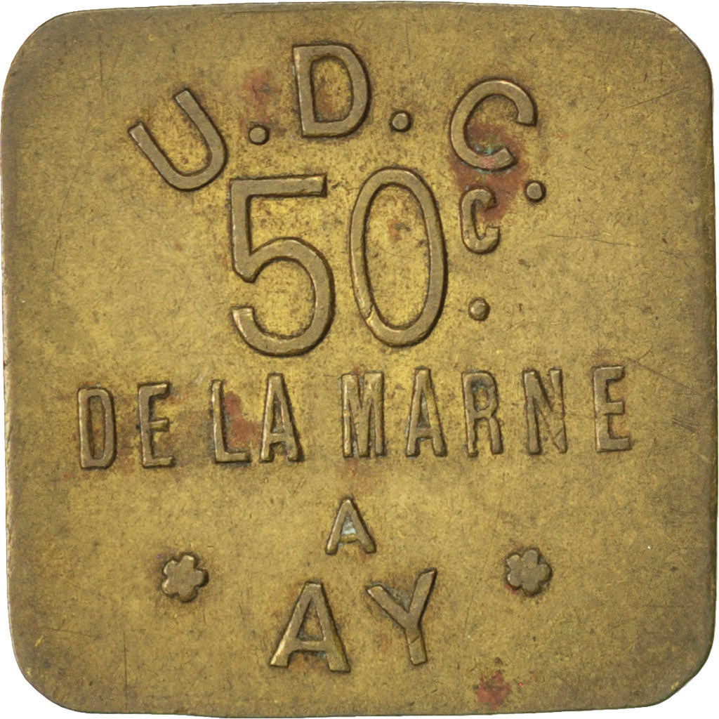 France, 50 Centimes, EF(40-45), Brass, Elie #15.2, 2.86