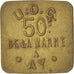 France, 50 Centimes, EF(40-45), Brass, Elie #15.2, 2.86