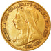 Moeda, Grã-Bretanha, Victoria, 1/2 Sovereign, 1895, EF(40-45), Dourado, KM:784