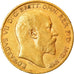 Coin, Great Britain, Edward VII, 1/2 Sovereign, 1910, AU(55-58), Gold, KM:804