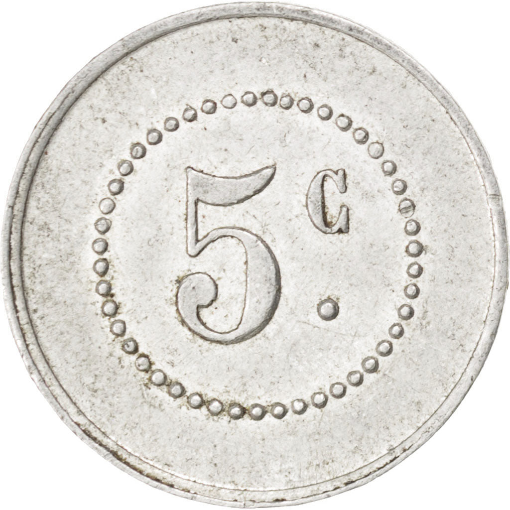 France, 5 Centimes, EF(40-45), Aluminium, Elie #10.1, 0.75