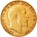 Coin, Great Britain, Edward VII, 1/2 Sovereign, 1908, London, EF(40-45), Gold
