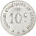 Moneda, Francia, 10 Centimes, MBC, Aluminio, Elie:10.2
