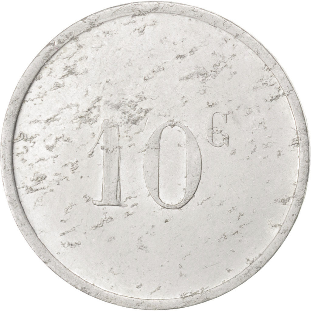 France, 10 Centimes, VF(30-35), Aluminium, Elie #10.2, 1.45