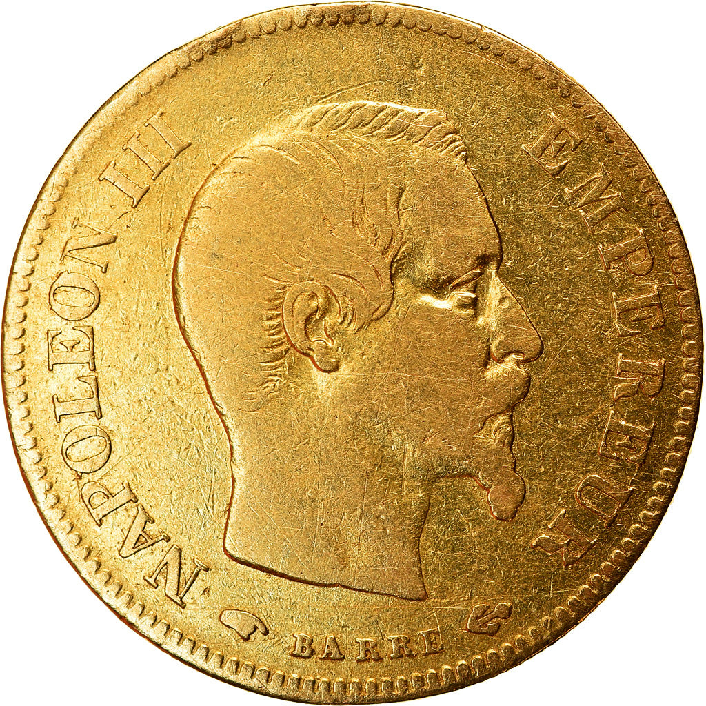 Munten, Frankrijk, Napoleon III, Napoléon III, 10 Francs, 1857, Paris, FR+