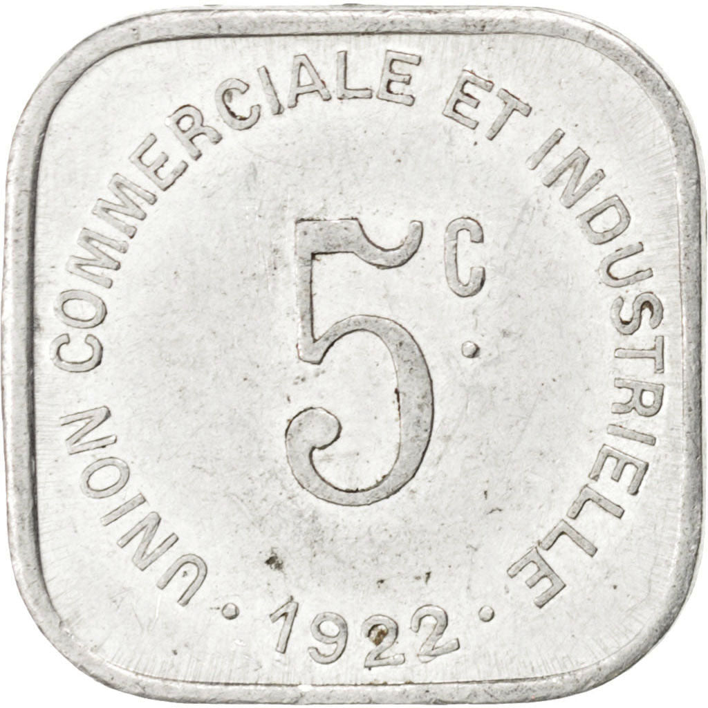 Bayeux, Union Commerciale et Industrielle, 5 Centimes 1922, Elie 10.1