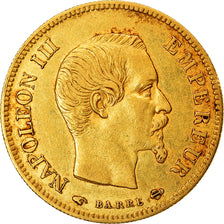 Moneta, Francja, Napoleon III, Napoléon III, 10 Francs, 1855, Paris, AU(50-53)