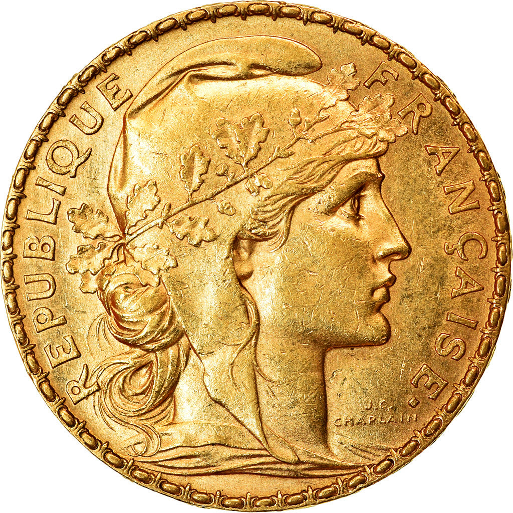 Moneda, Francia, Marianne, 20 Francs, 1899, Paris, MBC+, Oro, KM:847