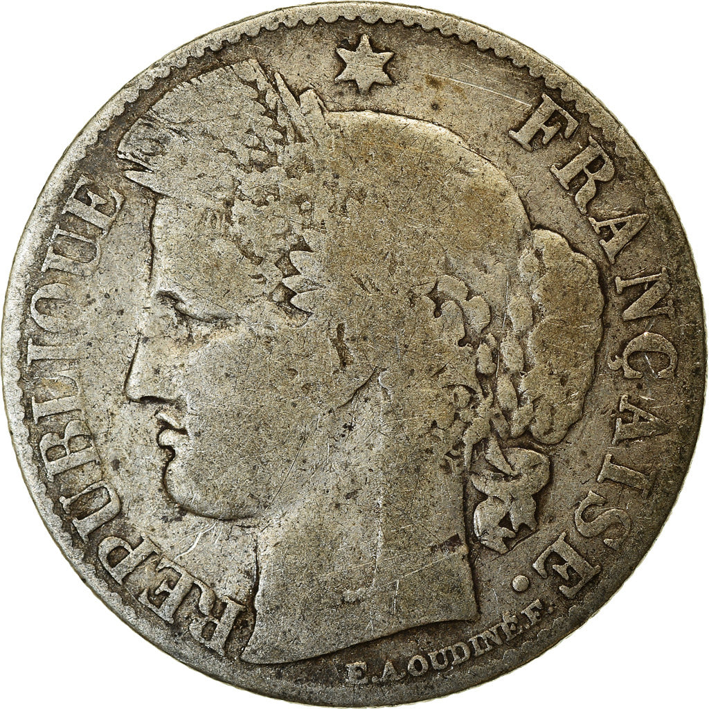 Moeda, França, Cérès, 50 Centimes, 1895, Paris, VF(20-25), Prata, KM:834.1