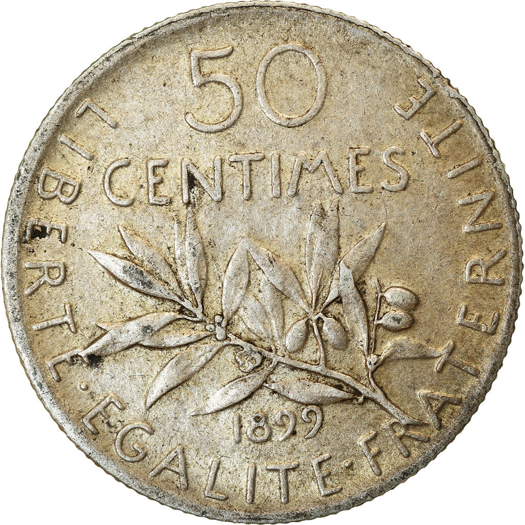 Münze, Frankreich, Semeuse, 50 Centimes, 1899, Paris, SS, Silber, KM:854