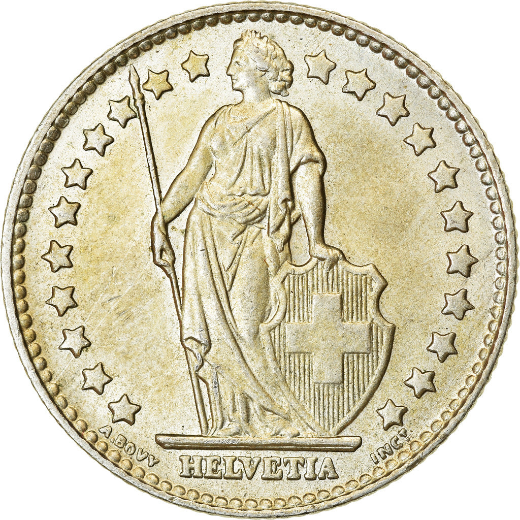 Münze, Schweiz, Franc, 1961, VZ+, Silber, KM:24