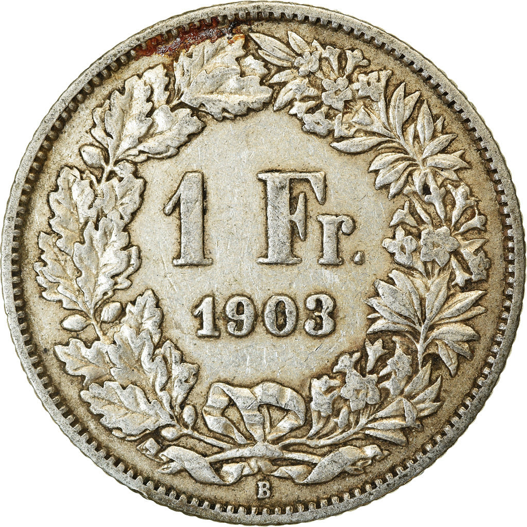 Münze, Schweiz, Franc, 1903, Bern, SS, Silber, KM:24