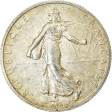 Moneda, Francia, Semeuse, 2 Francs, 1914, Paris, MBC, Plata, KM:845.1