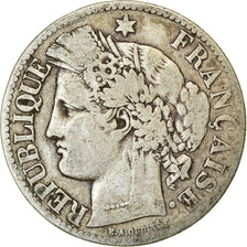 Coin, France, Cérès, 2 Francs, 1873, Paris, VF(20-25), Silver, KM:817.1