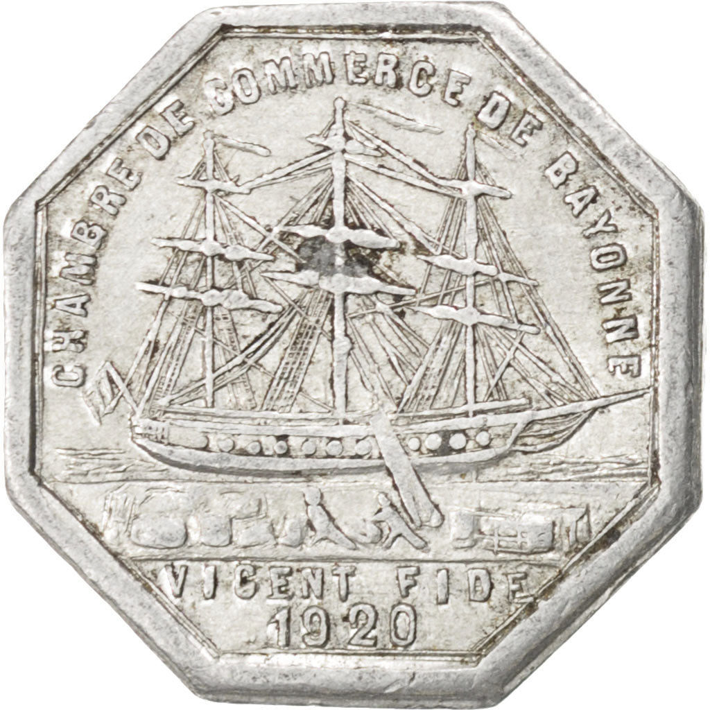 France, 10 Centimes, 1920, EF(40-45), Aluminium, Elie #10.3, 0.73