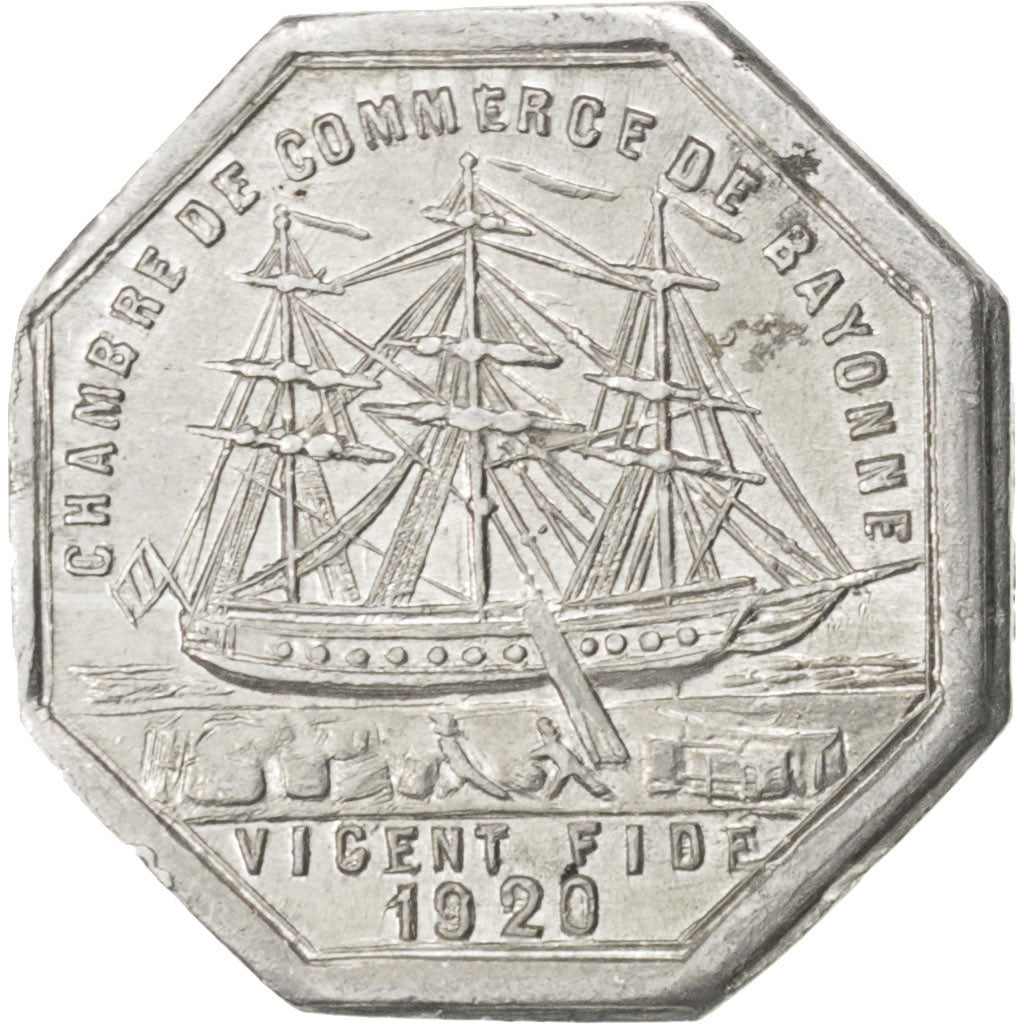 France, 10 Centimes, 1920, EF(40-45), Aluminium, Elie #10.3, 0.73