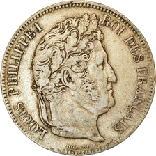 Moneta, Francia, Louis-Philippe, 5 Francs, 1832, Lyon, MB+, Argento, KM:749.4