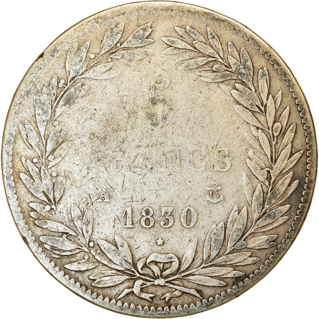 Monnaie, France, Louis-Philippe, 5 Francs, 1830, Paris, TB, Argent