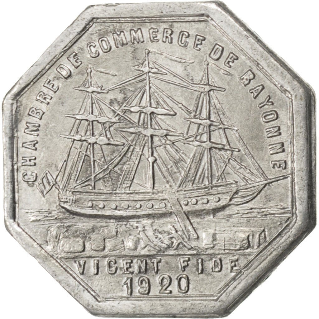 Bayonne, Chambre de Commerce, 10 Centimes 1920, Elie 10.3