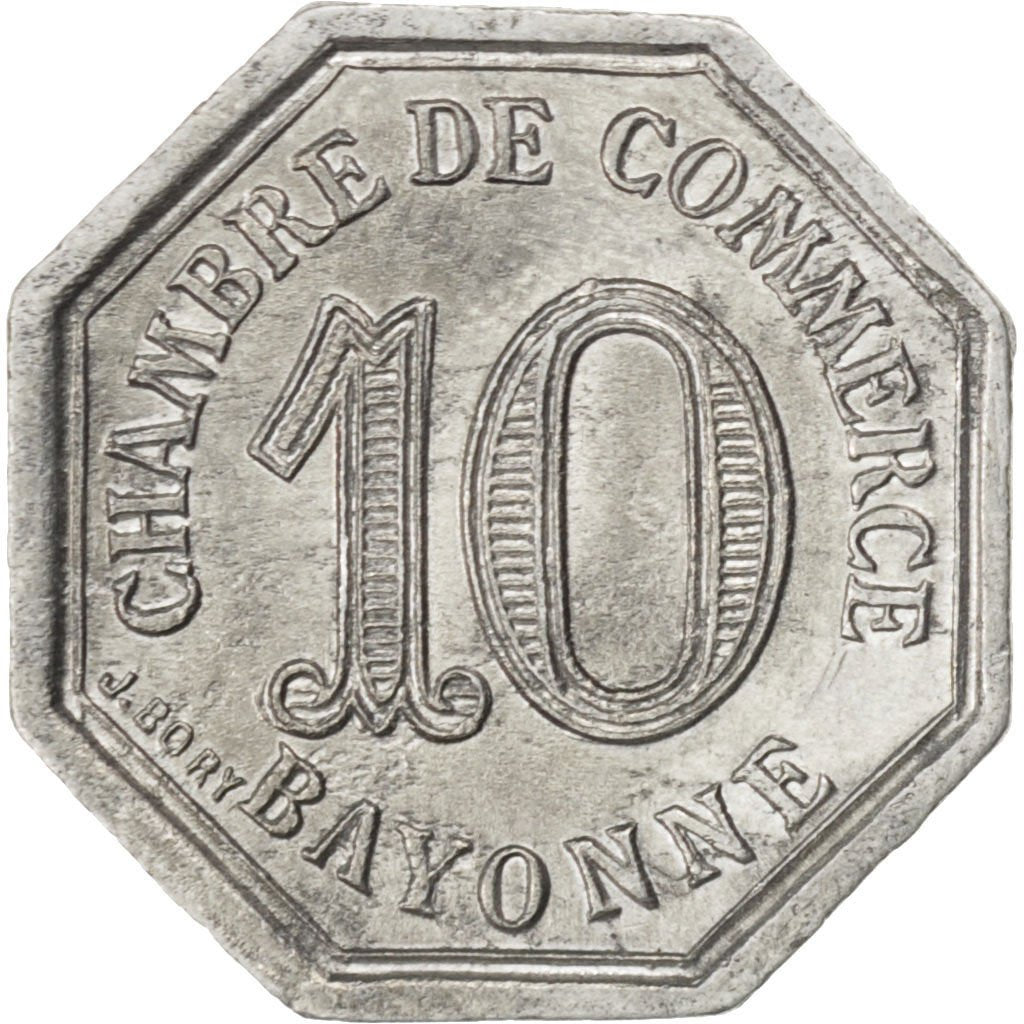 Bayonne, Chambre de Commerce, 10 Centimes 1920, Elie 10.3