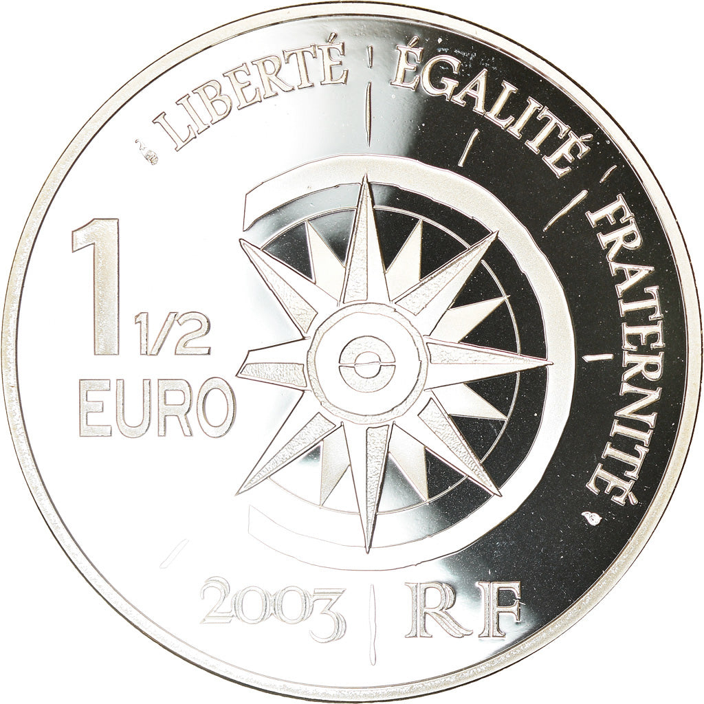France, 1-1/2 Euro, 2003, Proof, FDC, Argent, KM:1341
