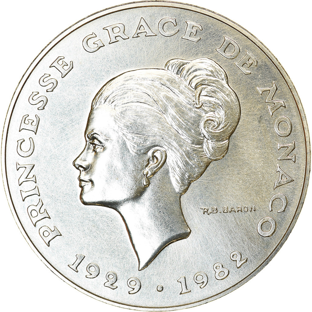 Moneta, Monaco, 10 Francs, 1982, Pessac, ESSAI, FDC, Argento, KM:E73