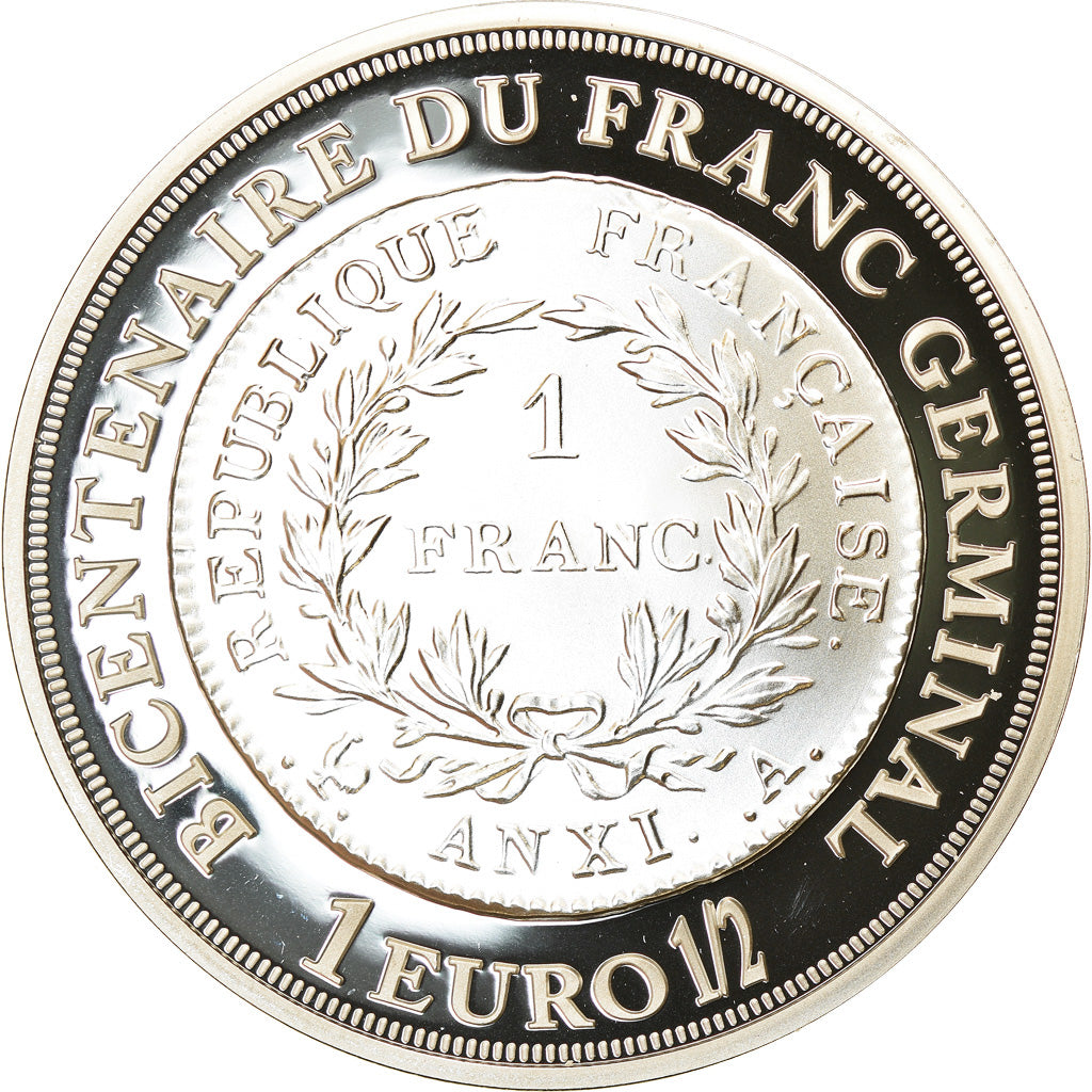 Frankreich, 1-1/2 Euro, 2003, Proof, STGL, Silber, KM:1351