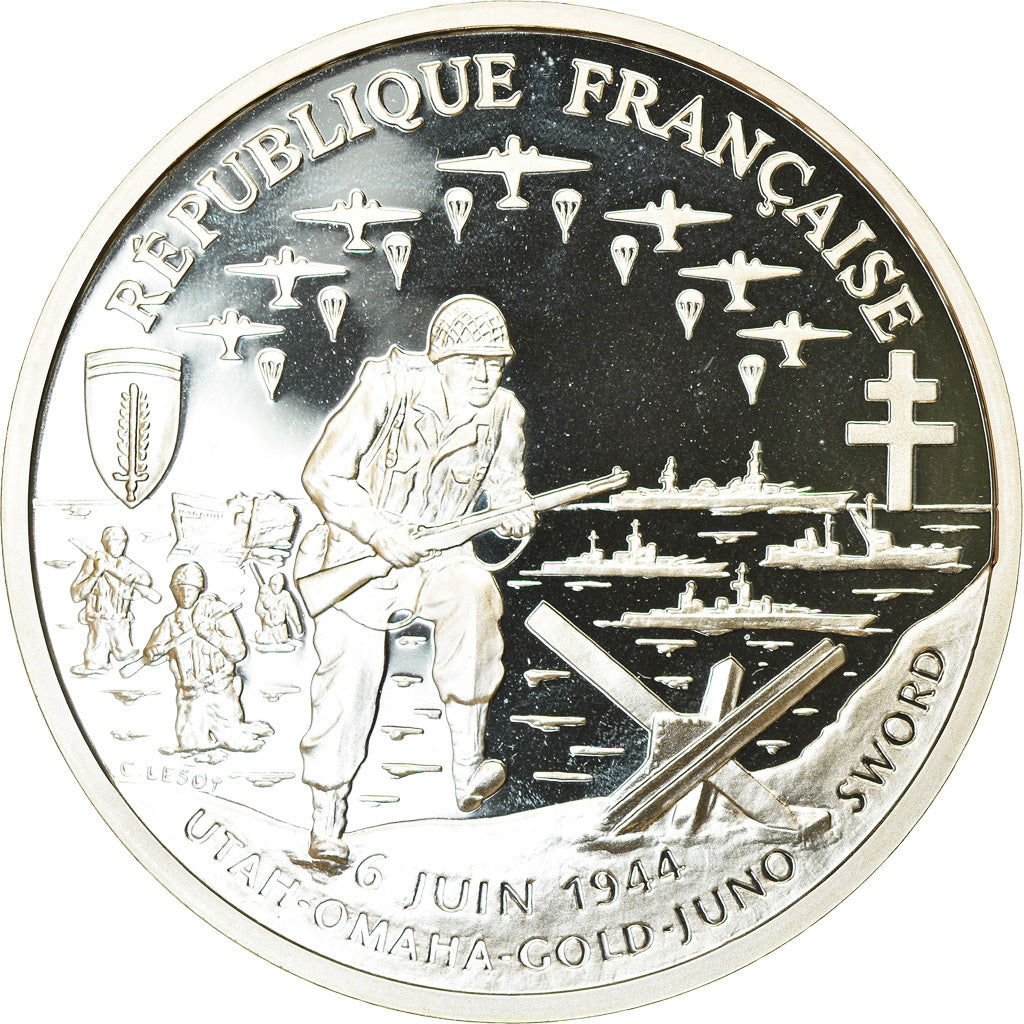 Coin, France, Franc, 1993, Paris, Proof, MS(65-70), Silver, KM:1014