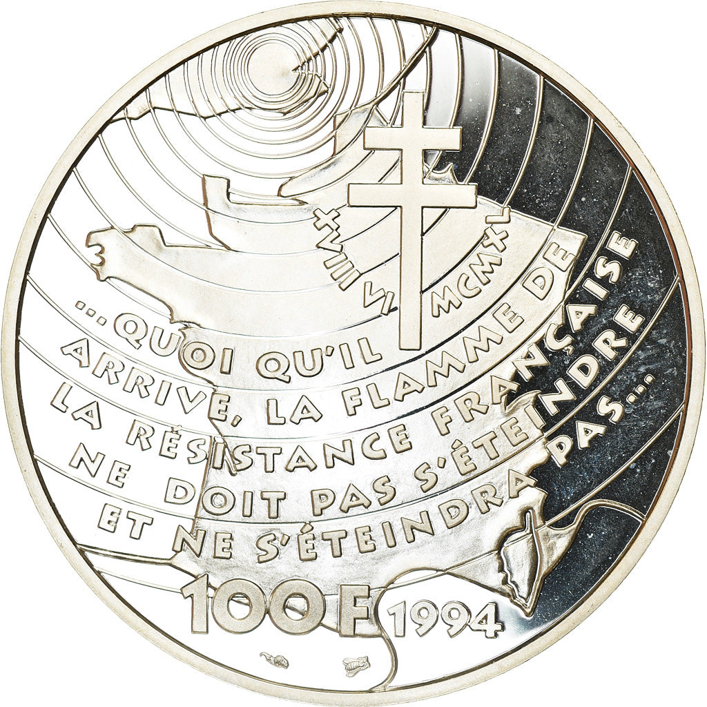 Monnaie, France, 100 Francs, 1994, Paris, Proof, FDC, Argent, KM:1038
