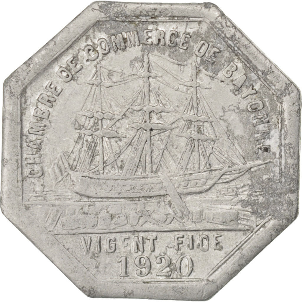France, 25 Centimes, 1920, VF(30-35), Aluminium, Elie #10.4, 0.90