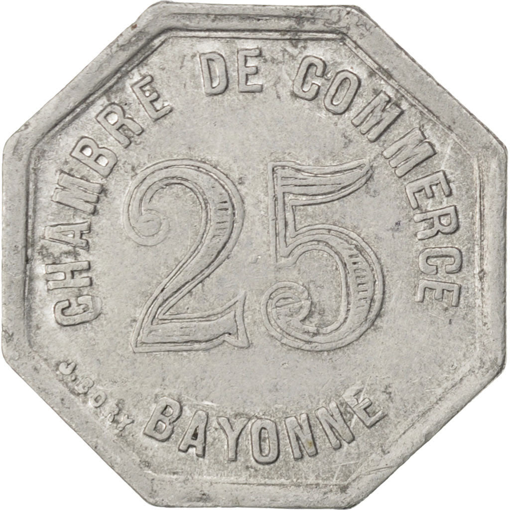 France, 25 Centimes, 1920, VF(30-35), Aluminium, Elie #10.4, 0.90