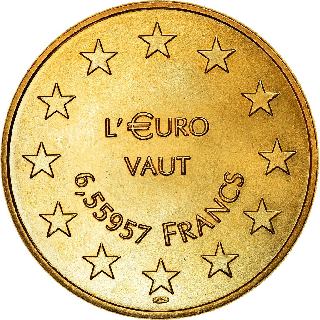 France, Jeton, SEDAO L'€URO VAUT 6,55957 FRANCS, 1998, MDP, SPL+, Cupro-nickel